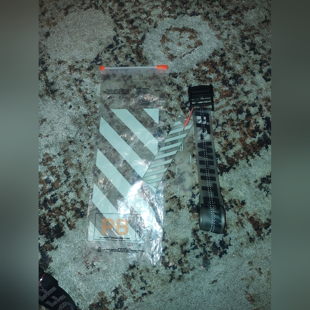 Off-White Industrial Belt in Black and Gray